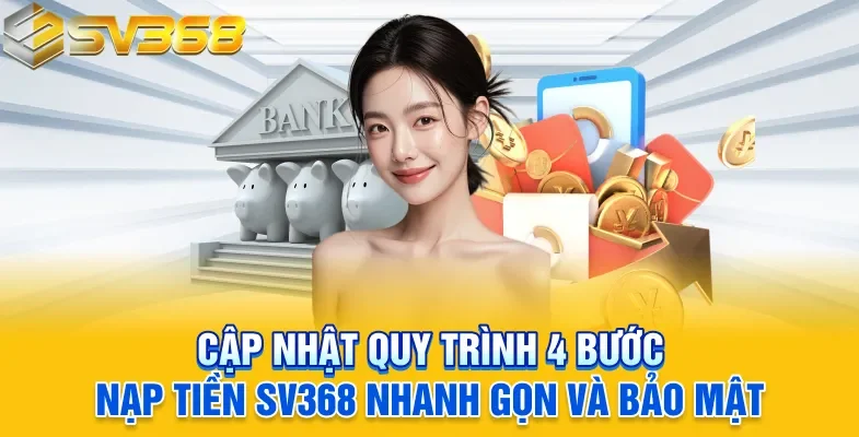 Cập nhật quy trình 4 bước nạp tiền SV368 nhanh gọn và bảo mật